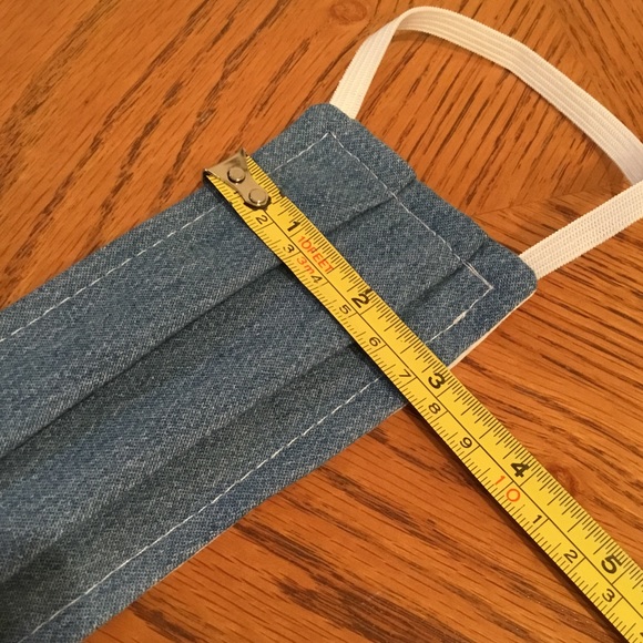 Denim Face Mask (Pleated) - Picture 7 of 8